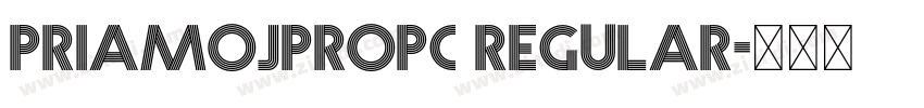 PriamojPropC Regular字体转换